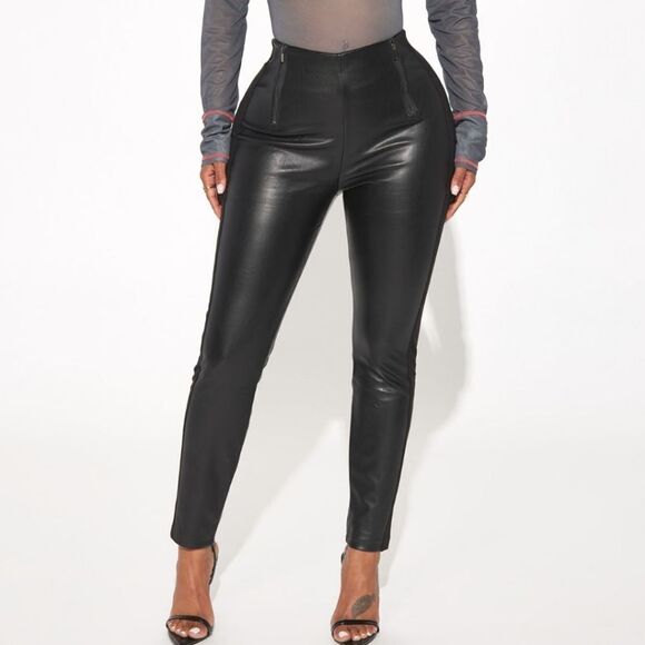 Nwt super sexy faux leather pants sz Large - Picture 4 of 4